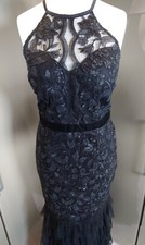 Lipsy VIP Long Black Dress 12
