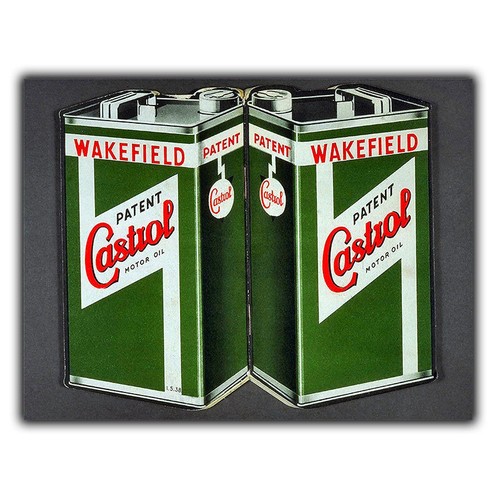Castrol motor oil sign metal - motor,