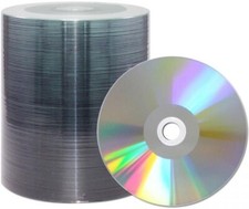 100 Ritek Shiny Silver Thermal Printable Blank DVD-R DVD 16x 120 mins 4.7GB TEAC