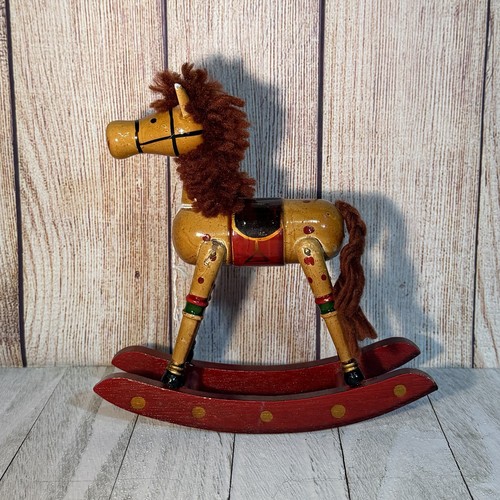 Pretty wooden rocking horse - rocking,