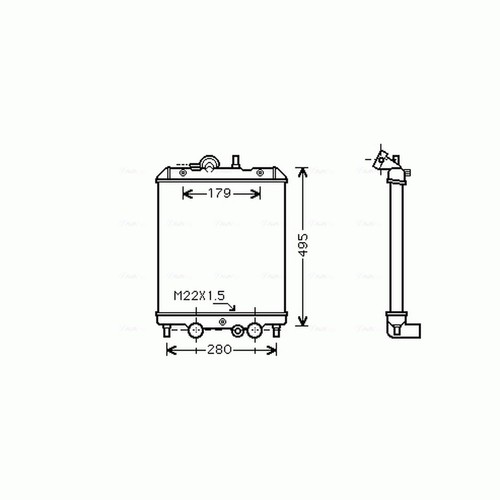 Radiator for daihatsu hijet - radiator,