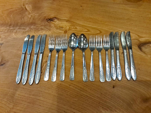 Oneida rose 16pc stainless - rose,