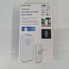 Uni-Com Prmium Vibrating Portable door chime Doorbell Wireless 150m Range