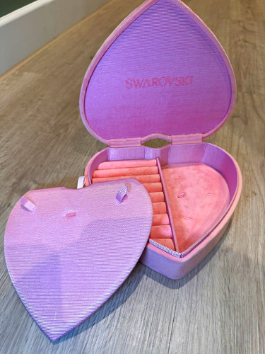 Swarovski heart jewellery box - swarovski,