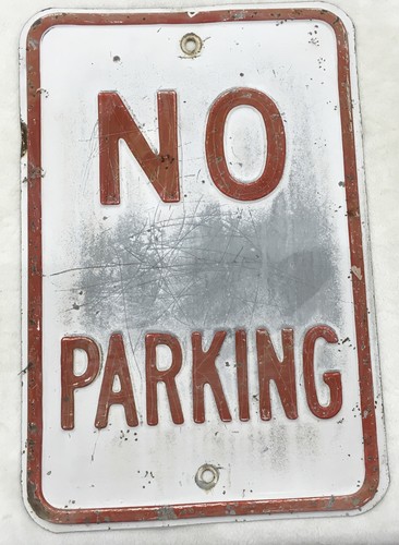 Vintage parking metal - parking”,