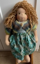 Bamboletta Doll forever friend with soft  Boucle Hair Waldorf Doll Excellent 