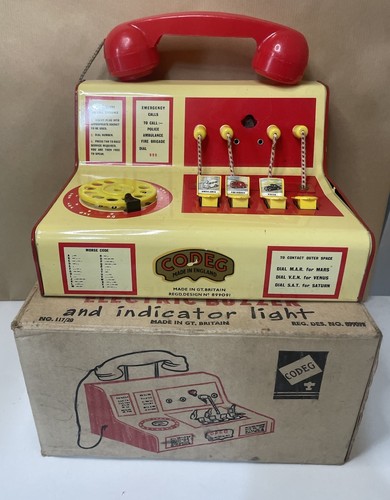 Vintage toy town - toy-town, telephone
