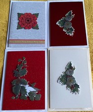 4 assorted Handmade Decoupage