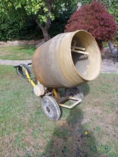 Benford Half-Bag Size Tip-Up Electric Concrete Mixer, With Stand. 240volts.