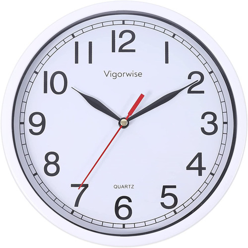Wall clock inch - inch, silent