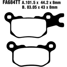 High Performance Brake Pads EBC SK930 SK934 with ABE and TÜV Certification Rear
