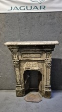 VICTORIAN / EDWARDIAN CAST IRON FIREPLACE FIRE WOODBURNER SURROUND