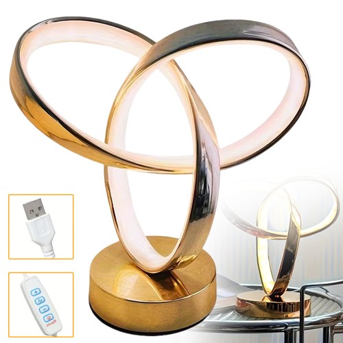 Spiral led table lamp - lamp,, modern