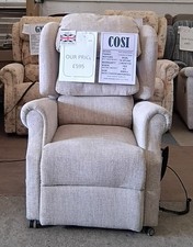 Cosi "New Ambassidor" Dual Motor High Leg Lift Riser Recliner Chair Pos Delivery