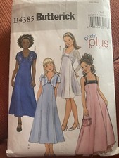 Butterick B4385 Girl Size 7-8-10-12-14 Jacket & Dress Wedding Flower Girl Uncut
