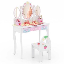 Girls Dressing Table/Make Up Table/Vanity Table & Chair Set, Excellent condition