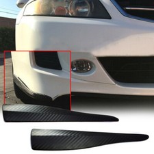 2pcs Carbon Fiber Car Accessories Bumper Corner Lip Scratch Protector Guard Trim