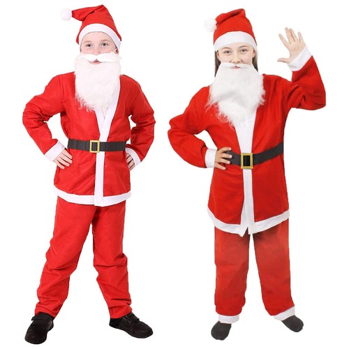 Childs santa suit and - santa, beard