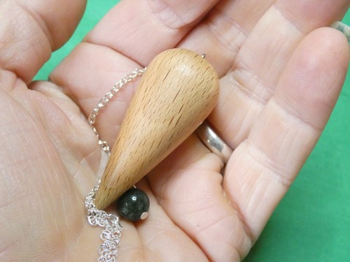 Wooden dowsing pendulum - wooden,