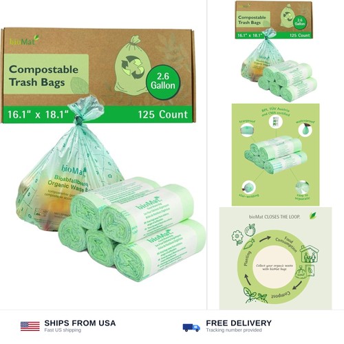 Biomat compostable trash - biomat, bags