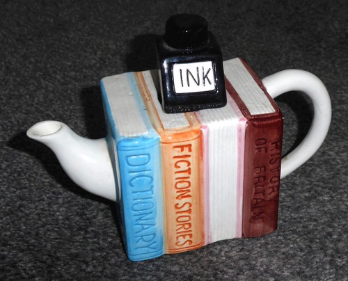 Books ink pot - books,