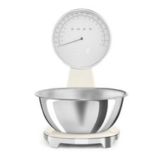SMEG RETRO 50'S STYLE DIGITAL AND ANALOG KITCHEN SCALES IN CREAM