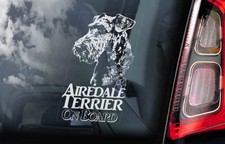 Airedale terrier sticker car - airedale, sticker,