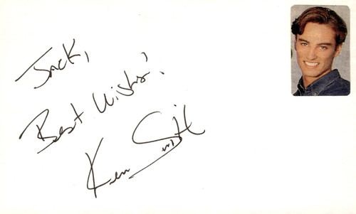 Ken smith signed auto 3x5 - ken,