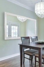 Large Mirror White Antique