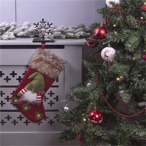 Christmas knitted stocking - christmas,
