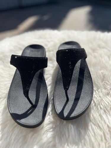 Fitflop lulu black crystal - black,