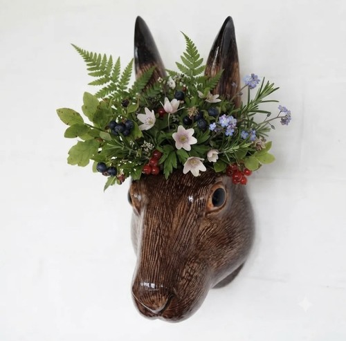 Beautiful ceramic hare vase - beautiful,
