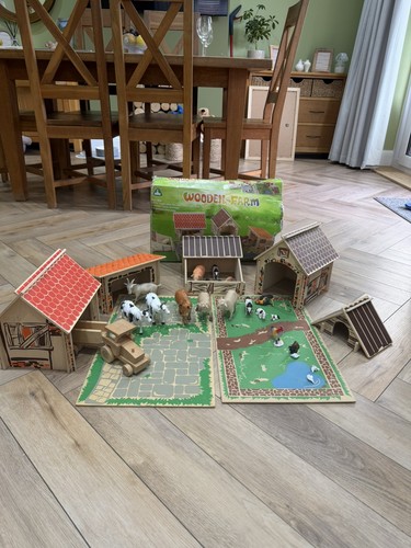 Elc wooden farm playset - elc,