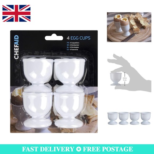 Durable white plastic egg - white,