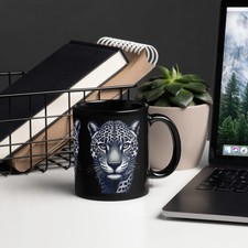 Walking Leopard Black Glossy