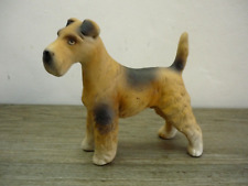 Vintage Airedale Lakeland Terrier Puppy Dog Porcelain Figurine Ornament 9cm/3.5"