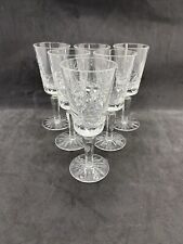 6 x Vintage cut glass Sherry