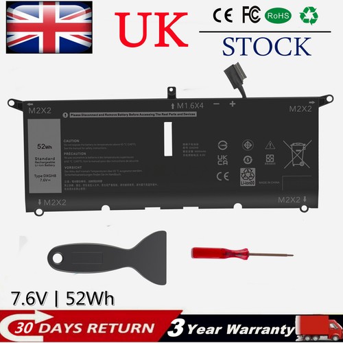 Dxgh8 battery for - battery, xps