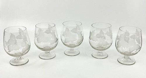 Set etched crystal - of,