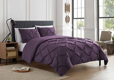 PINTUCK BEDDING DUVET COVER