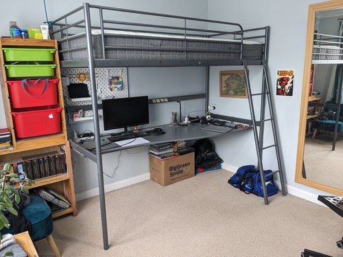 Ikea svarta loft bed with - ikea,
