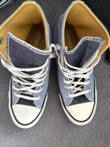 Baby blue denim yellow - blue,