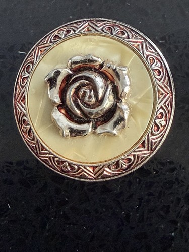 Vintage silver toned - toned, rose