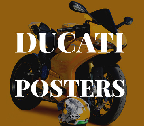Ducati motorbike poster print - ducati,