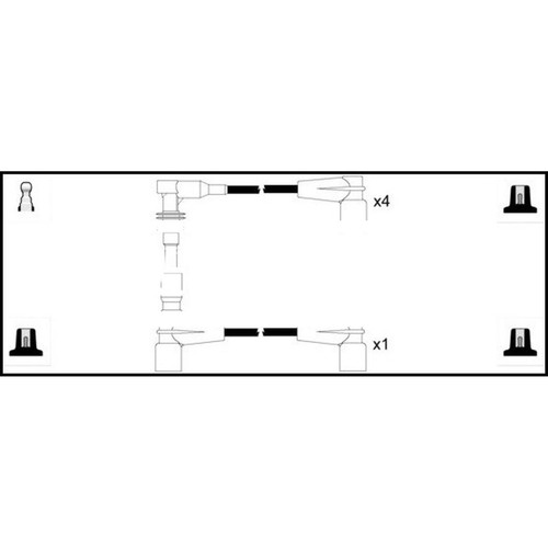 Leads ignition cables kit - leads,