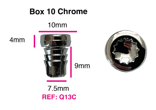 Chrome plastic wheels - 25,