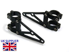 Headlight Brackets for Streetfighter Motorbike - 44 45mm Black Fork Mounted