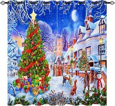 Christmas Snow Curtains