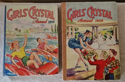 Vintage girls crystal - 2×,