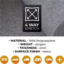 Camper Van Carpet Lining 4 Way